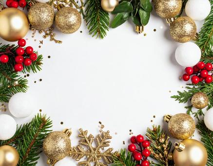 クリスマスのメッセージカードの背景素材 クリスマスのメッセージカードの背景素材の写真