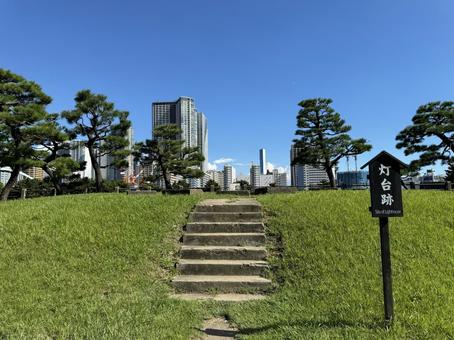 浜離宮恩賜庭園 灯台跡 浜離宮恩賜庭園 灯台跡の写真