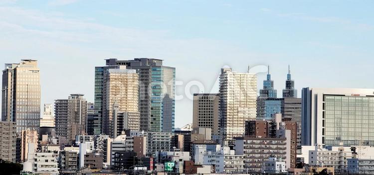 風景　ビル群を望む（近景） ビル群,オフィス,川崎の写真素材