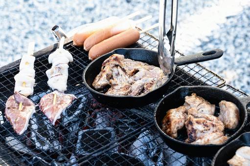 BBQ（バーベキュー） bbq,海鮮,焼肉の写真素材