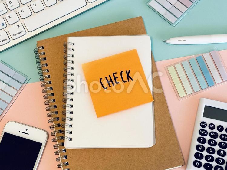checkの文字 チェック,確認,重要の写真素材