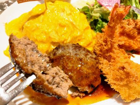 本格的なお子様ランチ 大人のお子様ランチ,お子様ランチ,ワンプレートの写真素材