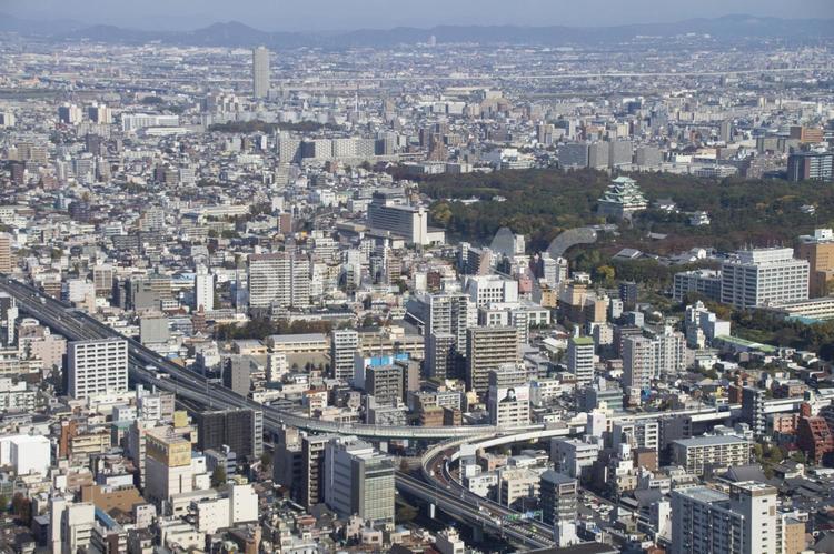 名古屋城　名古屋市風景 名古屋城,名古屋市,名古屋市風景の写真素材