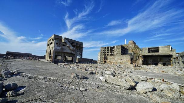 Walking around Gunkanjima, JPG