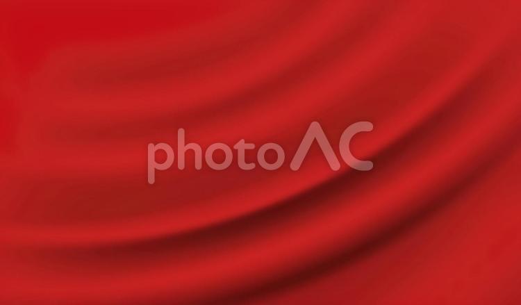 ドレープが入った赤色のシルク風背景 背景,赤,赤色の写真素材