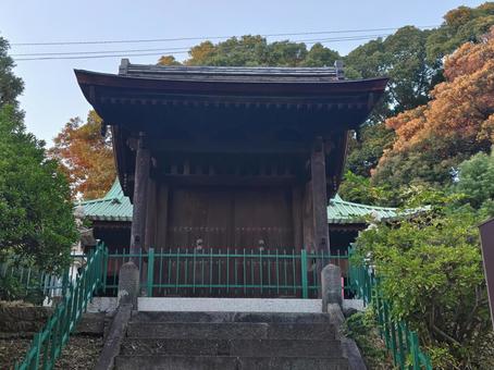 千葉県-法華経寺-四足門 法華経寺,寺,正中山の写真素材