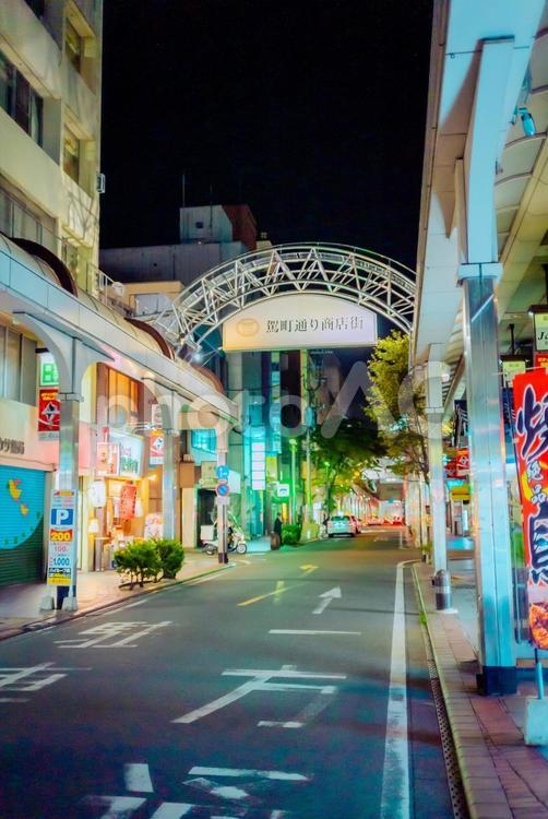 【熊本】繁華街 熊本,繁華街,下通の写真素材