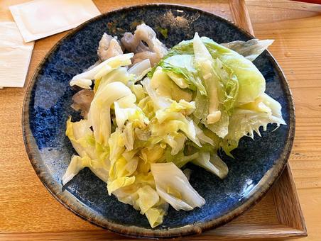 蒸し野菜のサラダ 蒸し野菜,レタス,白菜の写真素材