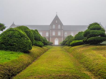 【北海道】北斗市・トラピスト大修道院 【北海道】北斗市・トラピスト大修道院 トラピスト大修道院,北斗市,キリスト教の写真素材