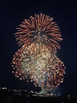 firework, fajerwerki, lato, noc, JPG