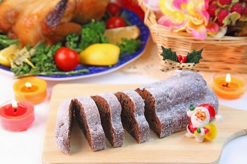 シュトーレン シュトーレン シュトーレン,クリスマス,ケーキの写真素材