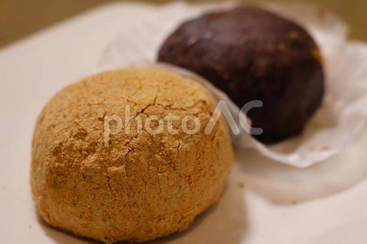 春のお彼岸のぼたもち ぼたもち,和菓子,あんこの写真素材