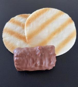 Photo, salad, crispy, macchiato chocolate, 