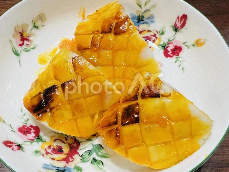 イカのウニ焼き イカ,焼き物,黄金焼の写真素材