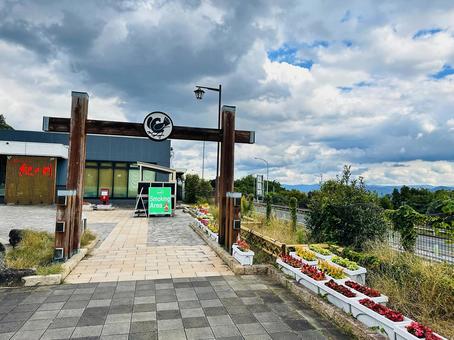 サービスエリア 紀ノ川サービスエリア,休憩施設,高速道路の写真素材