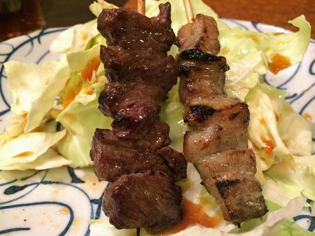 焼き鳥 炭火焼 1 焼き鳥 炭火焼 1 焼き鳥,トントロ,焼き鳥屋さんの写真素材