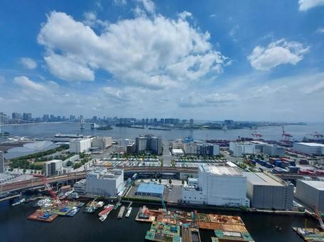 お台場方面のワイドな眺望の写真