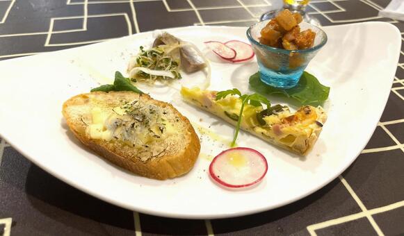 オードブル盛り合わせ イタリア料理,フランス料理,イタリアンの写真素材