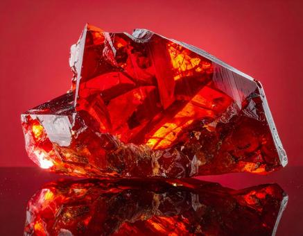 ガーネット　原石の写真