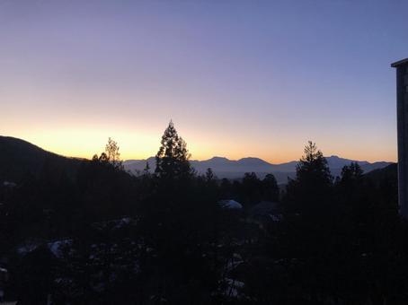 Nagano sunset, JPG