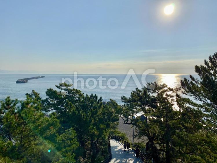 桂浜の海 海,桂浜,波の写真素材