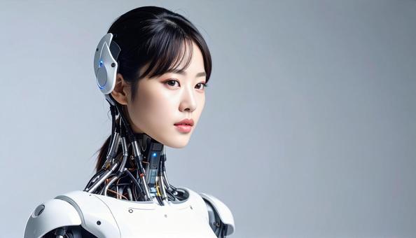 美しい女性型サイボーグ(日本人) 美しい女性型サイボーグ(日本人)の写真