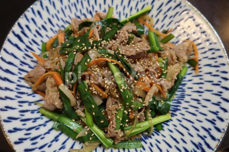 チャプチェ（上から） 麺料理,米粉,韓国の写真素材