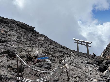 Photo, fuji mountain, fujinomiyaguchi, fujinomiya mountain trail, 