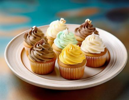 カラフルなカップケーキの写真