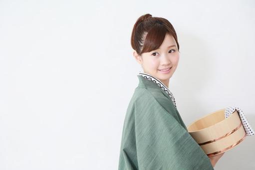 女子旅 温泉イメージ 女子旅 温泉イメージ 女子旅,旅行,浴衣の写真素材