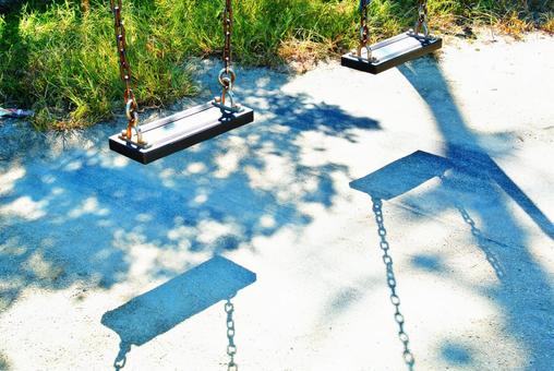 Swing, swing, une balançoire, parc, JPG