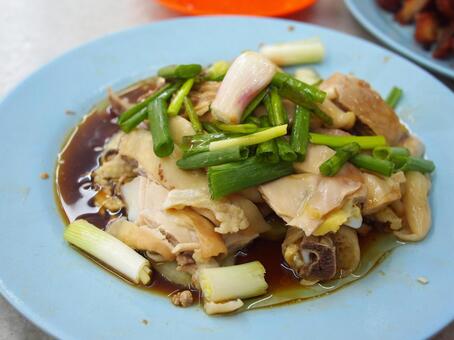 チキン チキン,蒸し鶏,チキンライスの写真素材