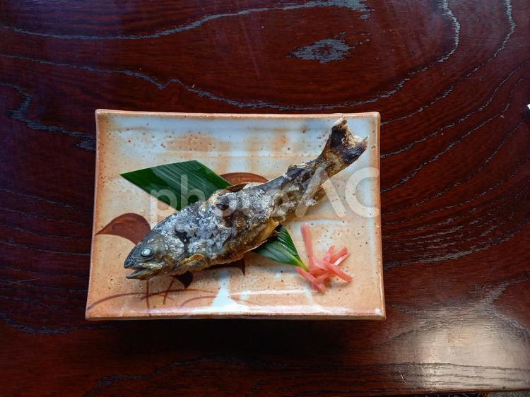 鮎の塩焼き 鮎,塩焼き,魚料理の写真素材