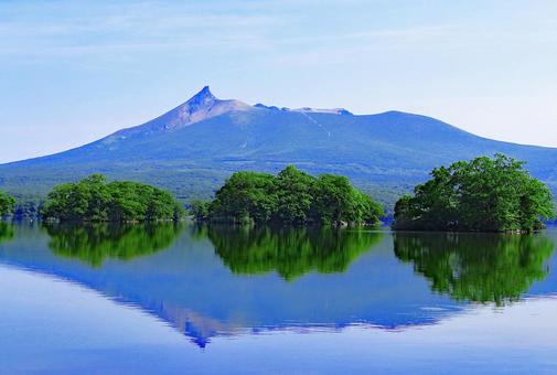 北海道大沼公園 北海道大沼公園 大沼公園,大沼,大沼国定公園の写真素材