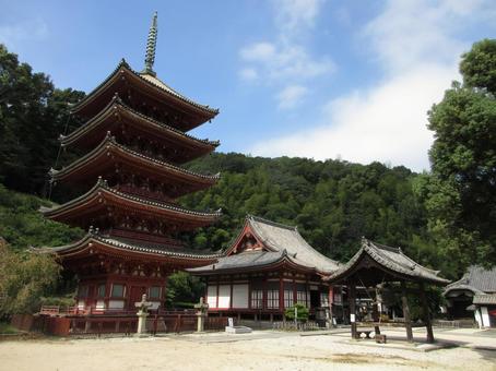 広島県-明王院-境内 広島県-明王院-境内 明王院,寺,中道山の写真素材
