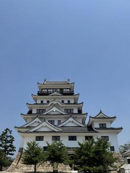 岡山城① 岡山城① 晴天,晴れ,風景の写真素材