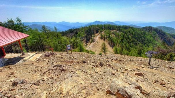 雲取山 アウトドア,登山,トレッキングの写真素材