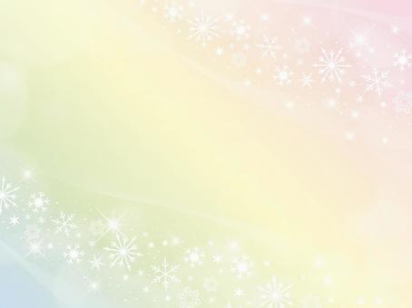 Background material of flowing snow _ aurora color, background, wallpaper, glitter, JPG