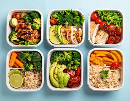 手作りの作り置き弁当 ミールプレップ2 手作りの作り置き弁当 ミールプレップ2の写真