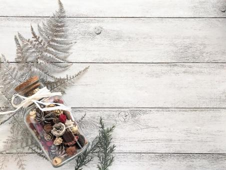 冬イメージ（クリスマス）背景木目2 クリスマス,冬,クリスマスイブの写真素材