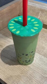 抹茶ミルクティー〜タピオカ 抹茶ミルクティー〜タピオカ タピオカ,ドリンク,ミルクティーの写真素材