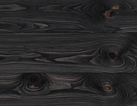 黒焼杉風木目テクスチャ 黒焼杉風木目テクスチャの写真