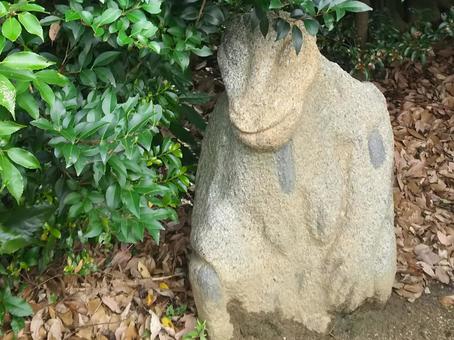 明日香村の猿石 猿石,石像,明日香の写真素材