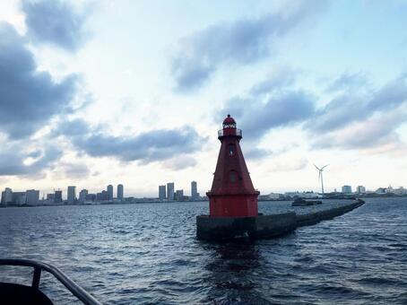 横浜北水堤灯台 横浜北水堤灯台の写真