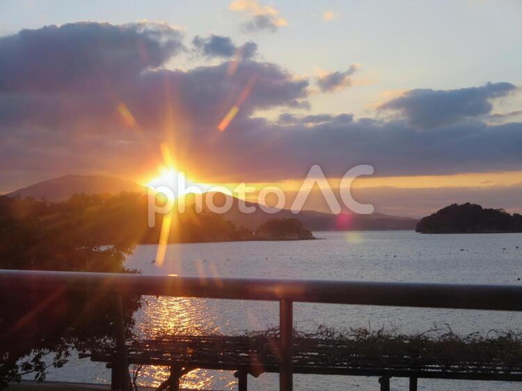 天草の夕日 夕日,天草,太陽の写真素材