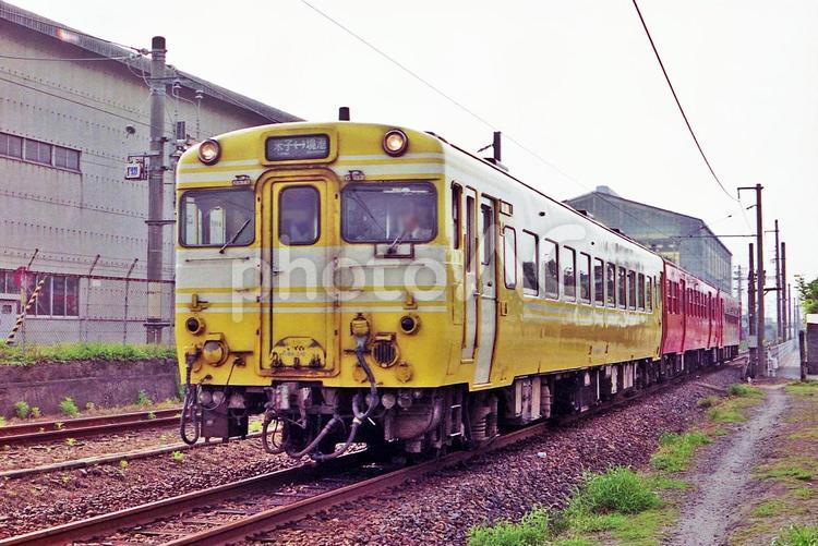 キハ58　キハ47　境線　フィルム写真 鉄道,ディーゼルカー,汽車の写真素材