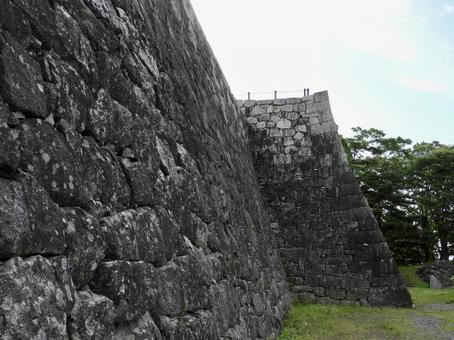 二本松城本丸石垣2 二本松城,城郭,城跡の写真素材