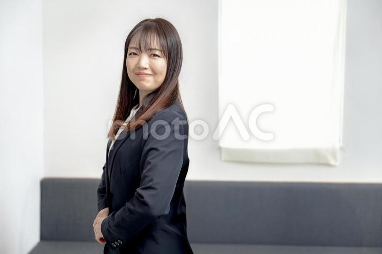 爽やかな笑顔のビジネス女性 女性,就職,転職の写真素材