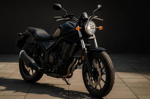 黒い大型バイクのサイドビュー・趣味・車両 黒い大型バイクのサイドビュー・趣味・車両の写真