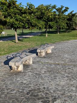 公園 ベンチ 公園 ベンチの写真
